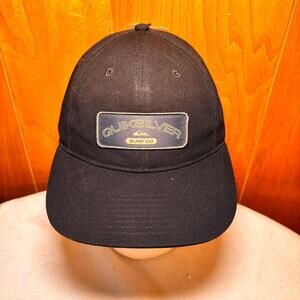Quick Silver Black Snap Back Hat Men’s Cap NWT New